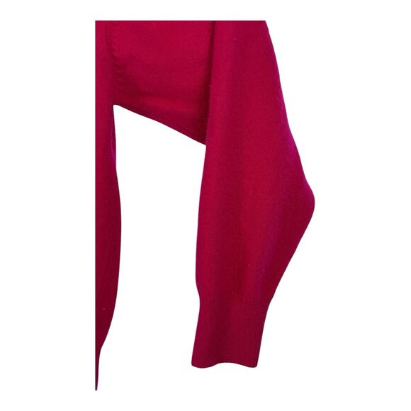 Vintage The He-Ro Group 100% Cashmere Pink Fuchsia Sweater Size Medium - Picture 4 of 11